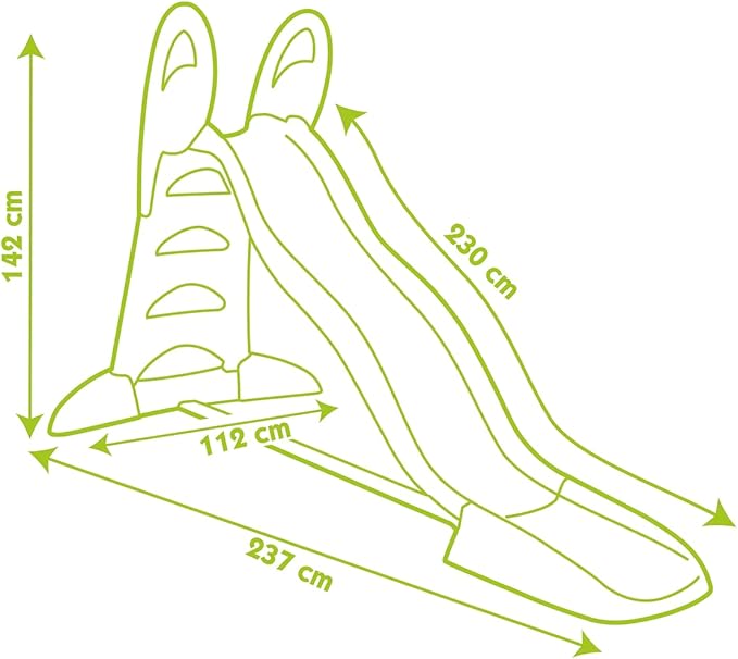 Smoby XL Slide,3 Years & Above,Green