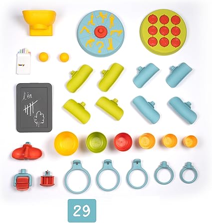 Smoby Activity Wall - Children's Activity Wall with Ball and Water Circuit, 29 Accessories Included