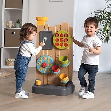 Smoby Activity Wall - Children's Activity Wall with Ball and Water Circuit, 29 Accessories Included