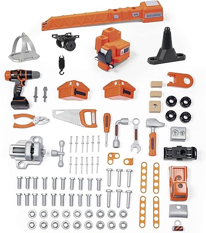 Smoby Black and Decker Kids Builder Workbench Pretend play toy workbench with tools