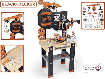 Smoby Black and Decker Kids Builder Workbench Pretend play toy workbench with tools