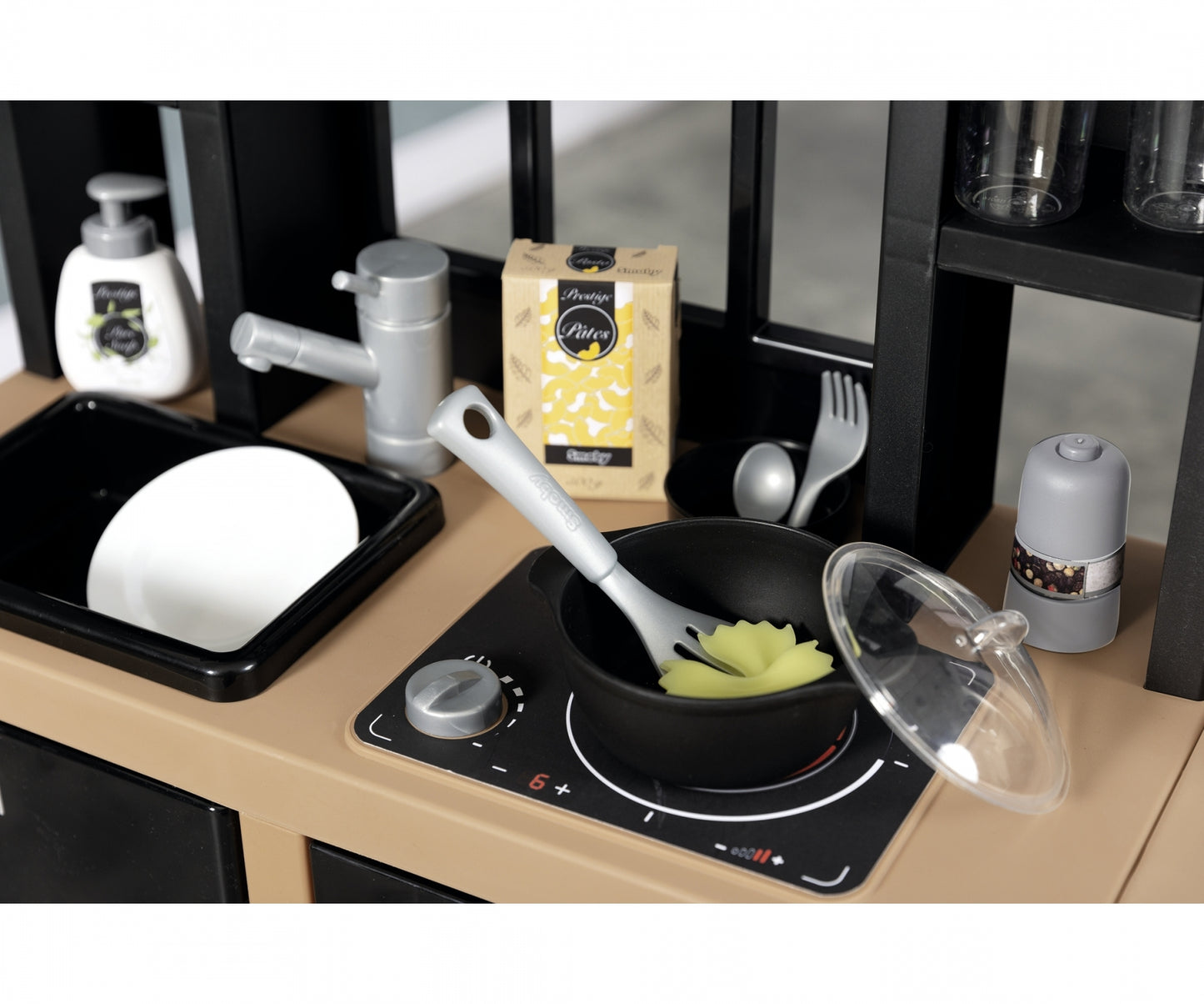 SMOBY Kitchen Loft – Urban Style Kitchen Includes 32 Accessories