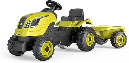 SMOBY FARMER XL GREEN TRACTOR AND TRAILER