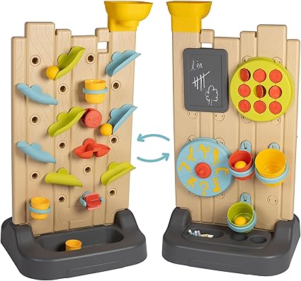 Smoby Activity Wall - Children's Activity Wall with Ball and Water Circuit, 29 Accessories Included