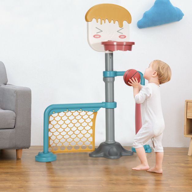Kids Basketball Stand Children/ Toddler Soccer Goal