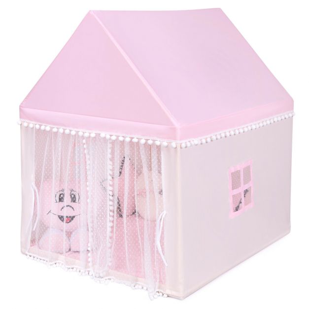 Children's Wooden Frame Playhouse Tent with Mat