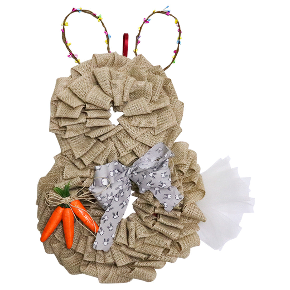 Cute Easter Decoration Rabbit Wreath Lovely Faceless Doll Easter Thief Bunny Butt And Ears Cartoon Rabbits