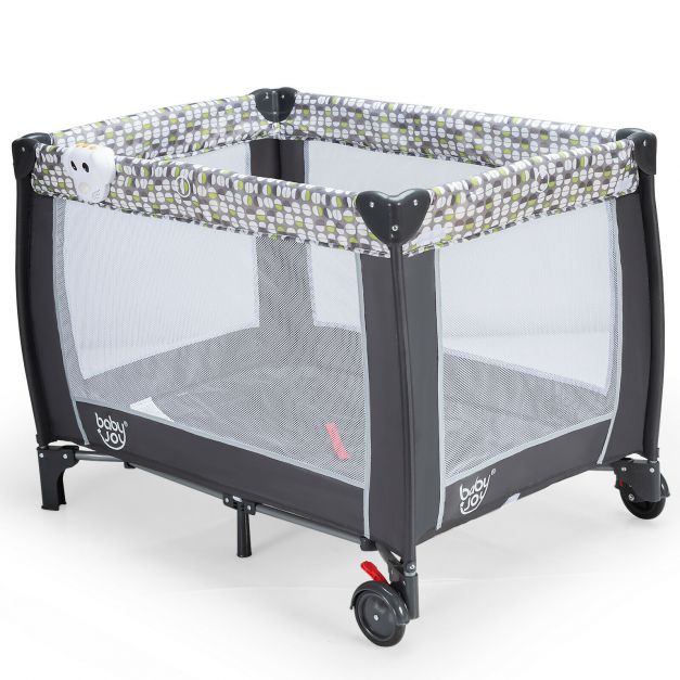 Baby Travel Cot Foldable Playpen Infant Bassinet Cot Bed