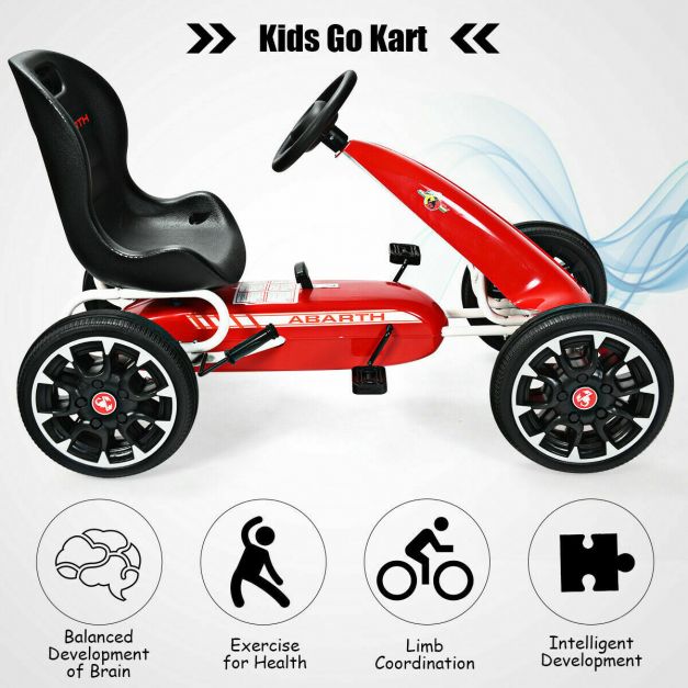 Kids Pedal Go Kart Play Set with Adjustable Seat