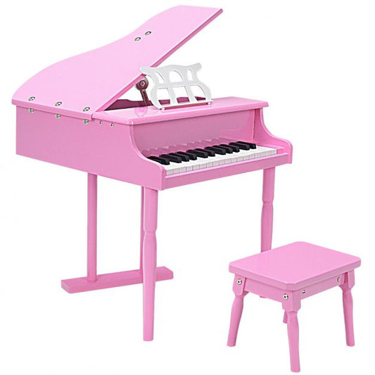 30 Keys Kids Piano Toy with Stool and Music Stand