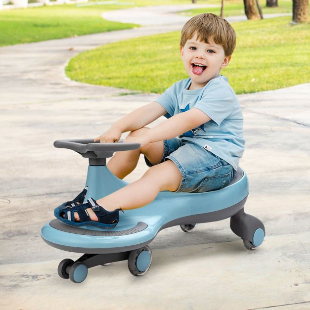 Children's Wiggle Car Ride-on Swivel Scooter Flashing Wheels