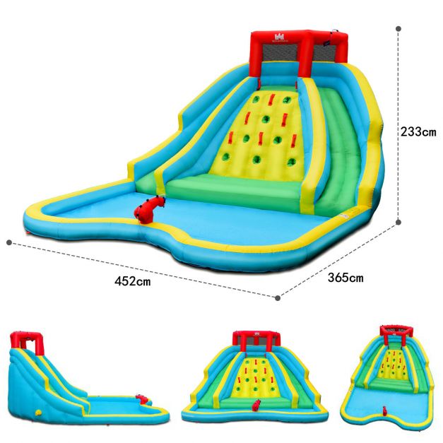 Inflatable Bouncy Water Castle with Double Water Slide