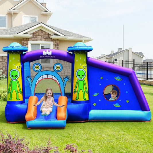 Inflatable Bounce House Cartoon Castle with Water Slide