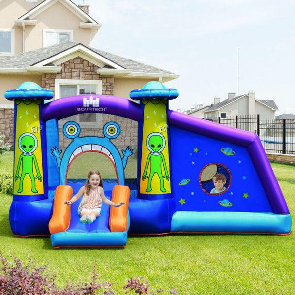 Inflatable Bounce House Cartoon Castle with Water Slide