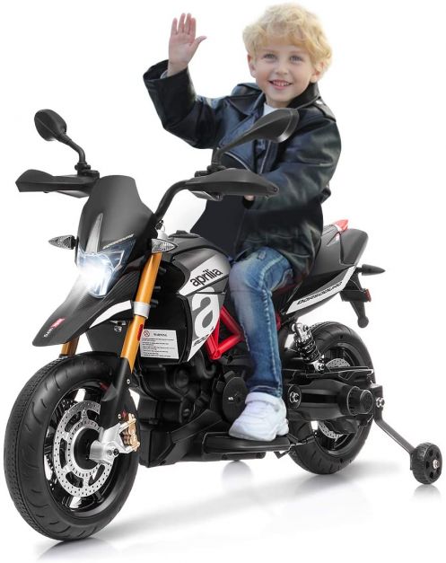 Kids Ride on Motorcycle 12V Battery Powered with Music & LED Light