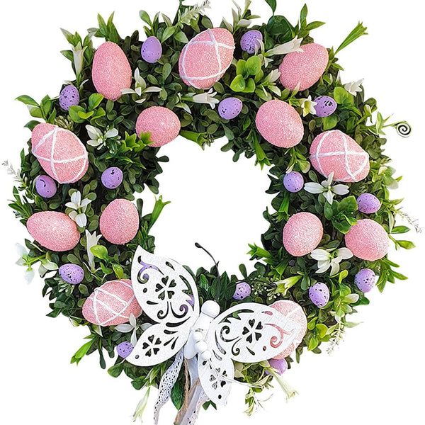 Family Easter Bunny Wreath Decoration Props
