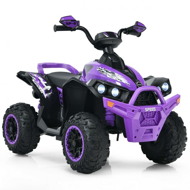 12V Kids Ride on ATV with LED Lights and Music