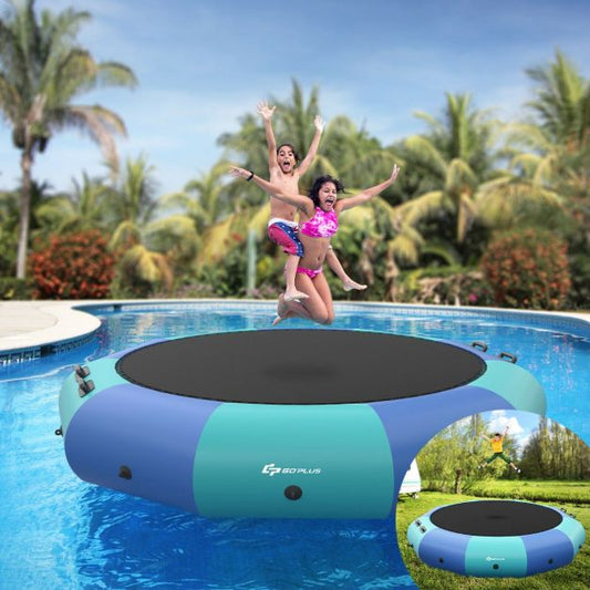 10FT Inflatable Water Trampoline with 500W Electric Inflator