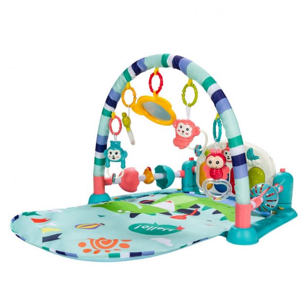 Baby Play Mat Kick and Play Piano Gym Activity Center with Projector Coming with different music and color lights, this baby play mat is the perfect choice to accompany your baby!