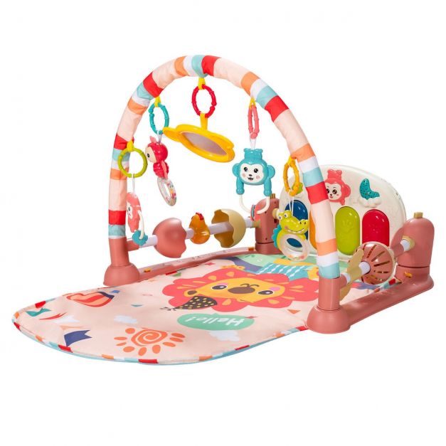 Baby Play Mat Kick and Play Piano Gym Activity Center with Projector Coming with different music and color lights, this baby play mat is the perfect choice to accompany your baby!