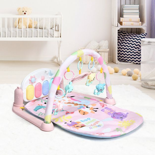 Baby Play Mat with Lights and Music for Newborn